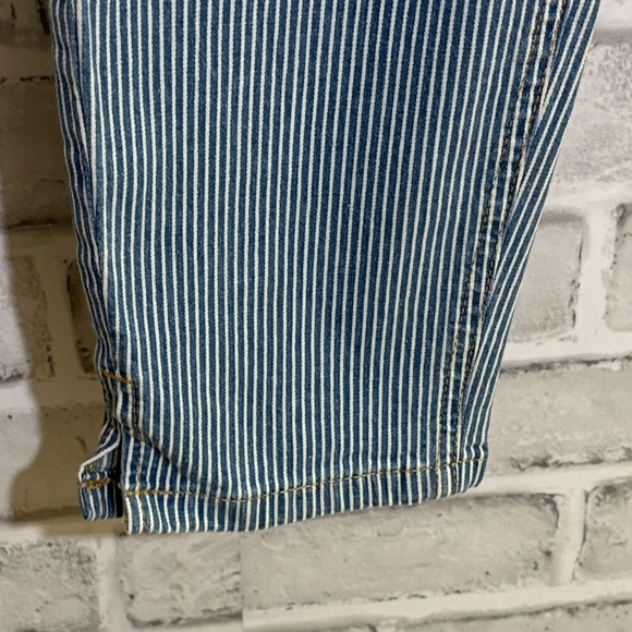 Dyndnm Kate womens Blue Striped Jeans, size 31 - Picture 7 of 12